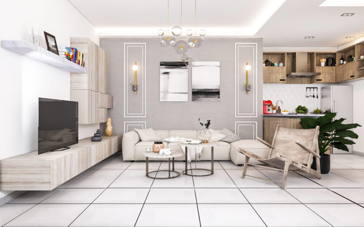 View of Floor Layout - City View Apartment
